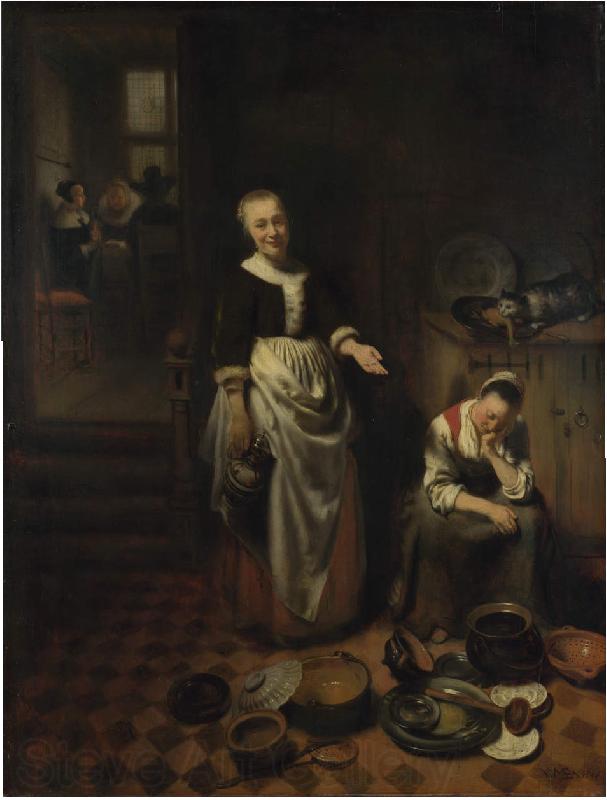 Nicolaes maes The Idle Servant France oil painting art